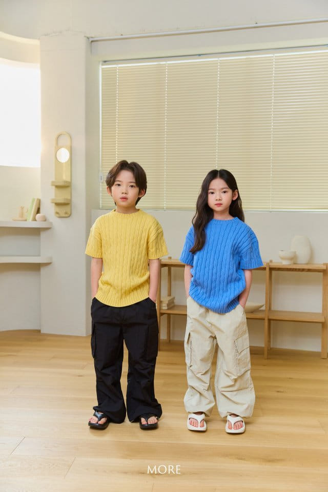 More - Korean Children Fashion - #magicofchildhood - Cable Short Sleeve Knit - 5