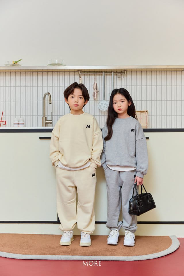 More - Korean Children Fashion - #minifashionista - Emblem Top Bottom Set - 11