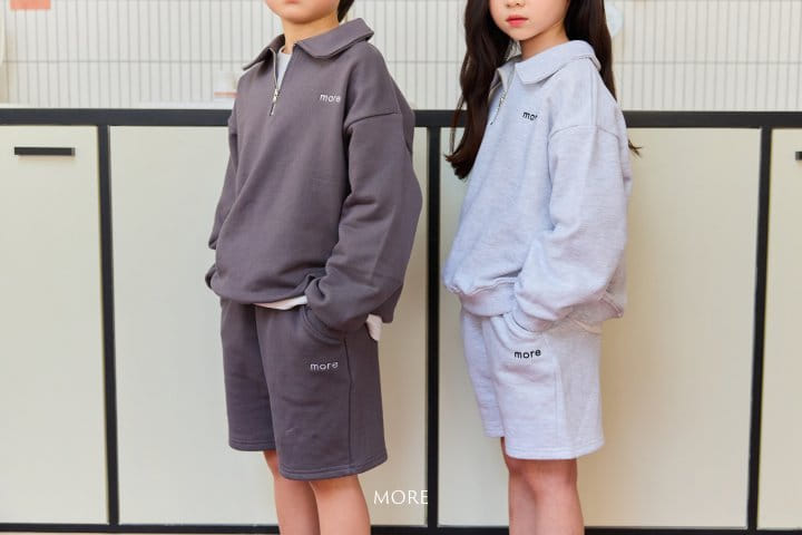 More - Korean Children Fashion - #minifashionista - More Half Zip Up Top Bottom Set - 9