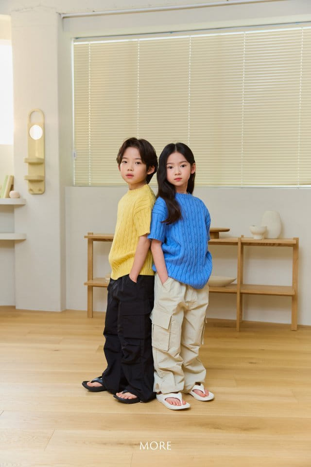 More - Korean Children Fashion - #minifashionista - Cable Short Sleeve Knit - 6