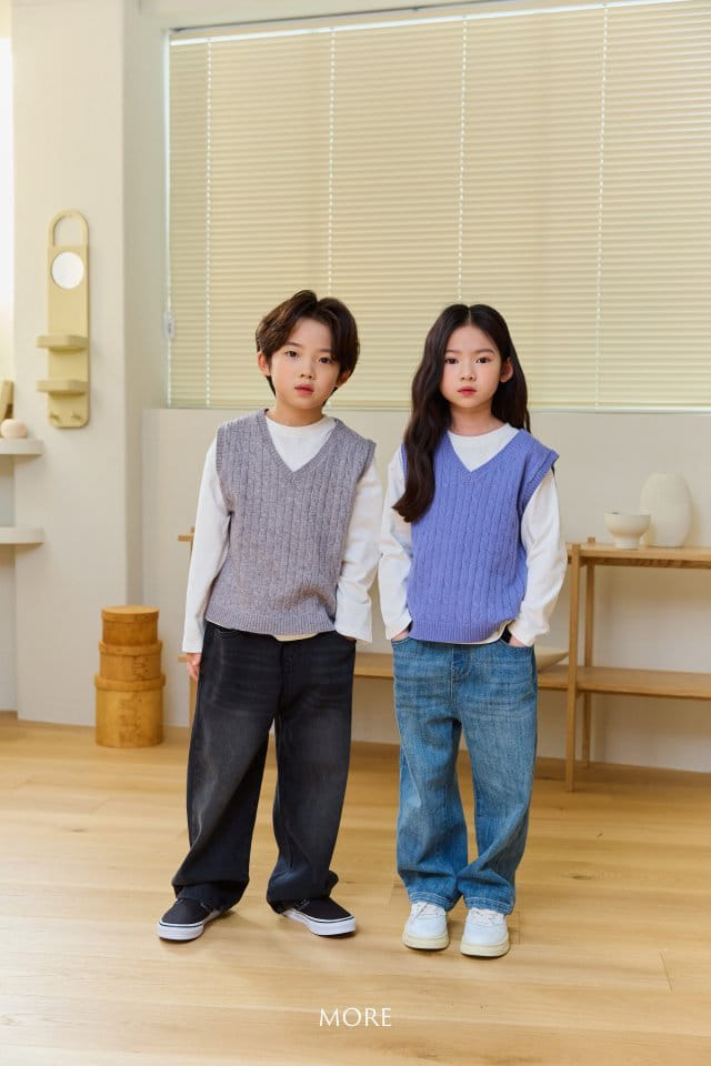 More - Korean Children Fashion - #prettylittlegirls - Daily Wide Denim Pants - 11