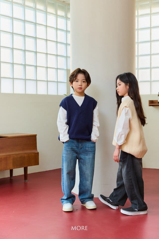 More - Korean Children Fashion - #stylishchildhood - Old School V Neck Knit Vest - 6