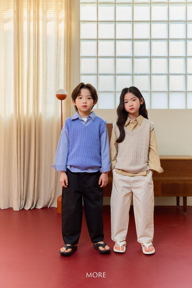 More - Korean Children Fashion - #todddlerfashion - Cable Knit Vest - 5