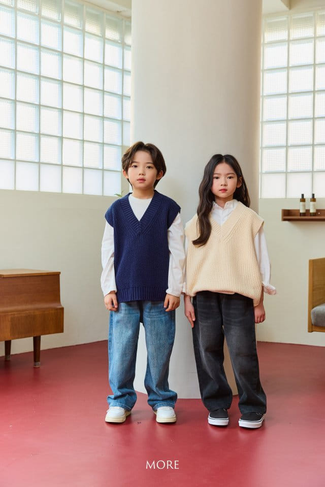 More - Korean Children Fashion - #prettylittlegirls - Old School V Neck Knit Vest - 4