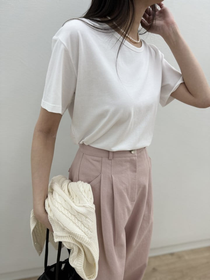 Most - Korean Women Fashion - #pursuepretty - U Neck Tee - 5