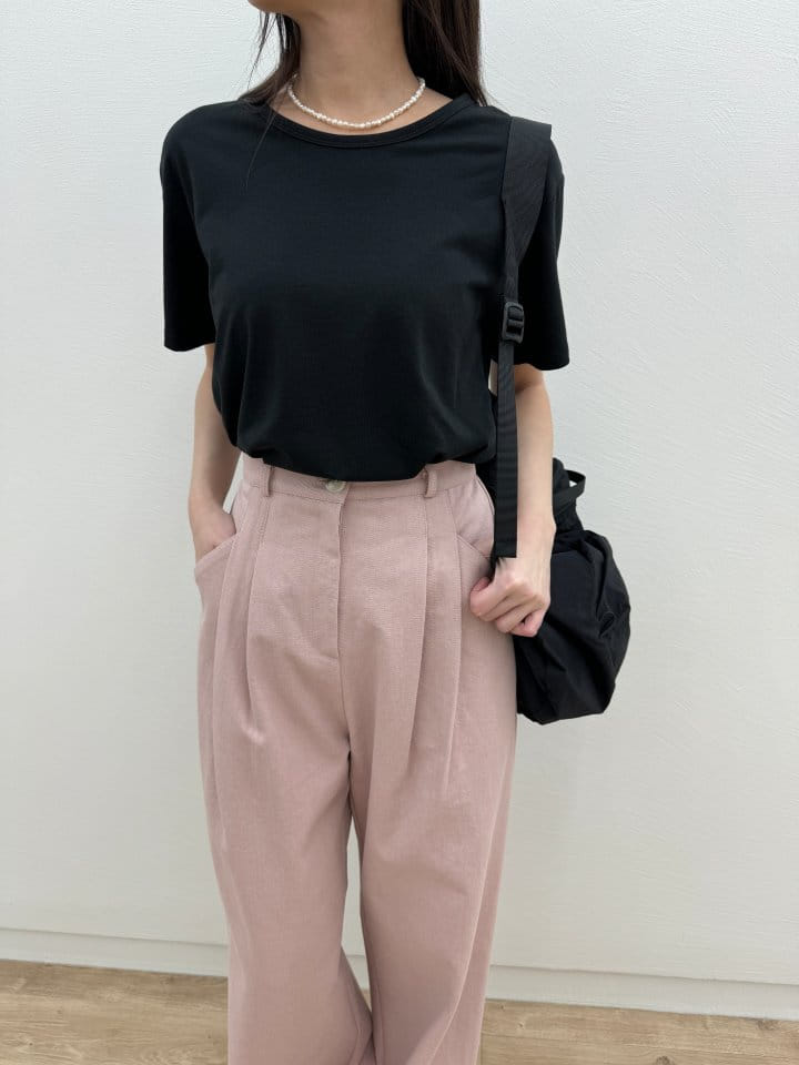 Most - Korean Women Fashion - #romanticstyle - U Neck Tee - 7