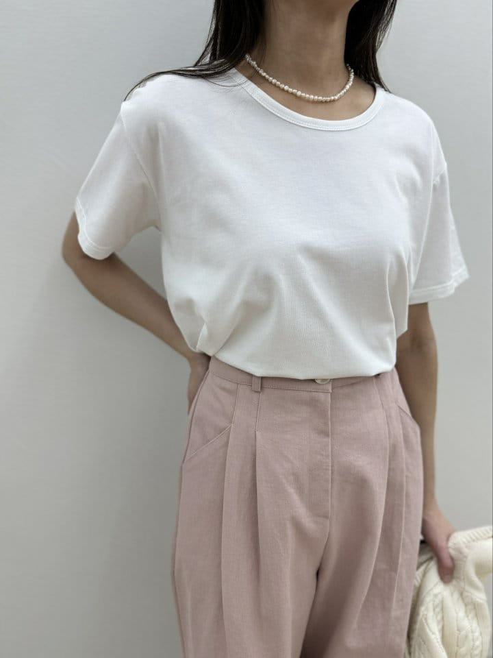Most - Korean Women Fashion - #womensfashion - U Neck Tee - 2