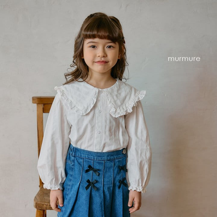 Murmure - Korean Children Fashion - #fashionkids - Rizz Collar Blouse