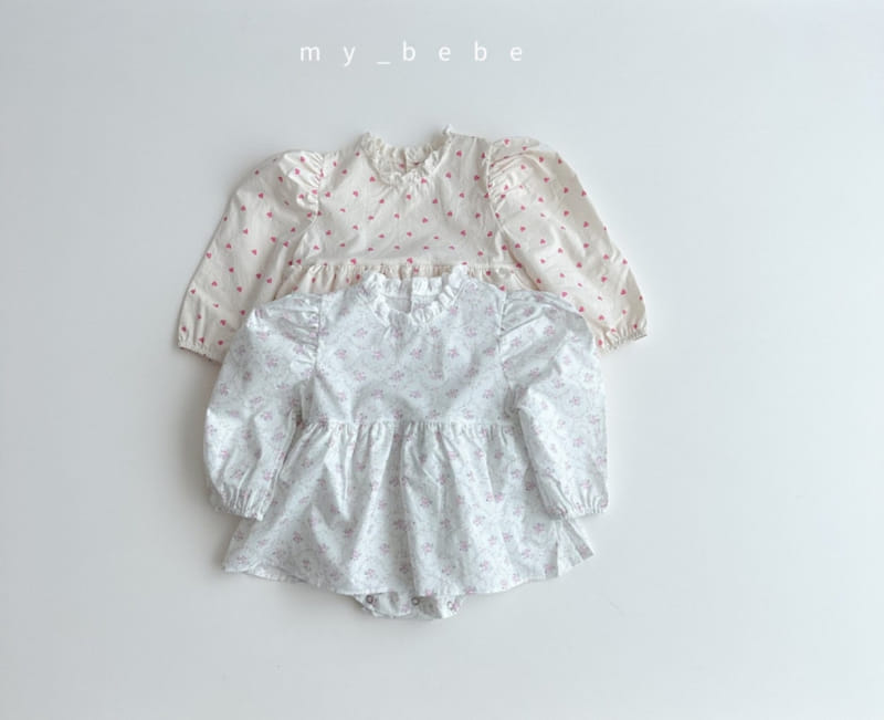 My Bebe - Korean Baby Fashion - #babyfashion - Bom Bom One-Piece Body Suit - 2