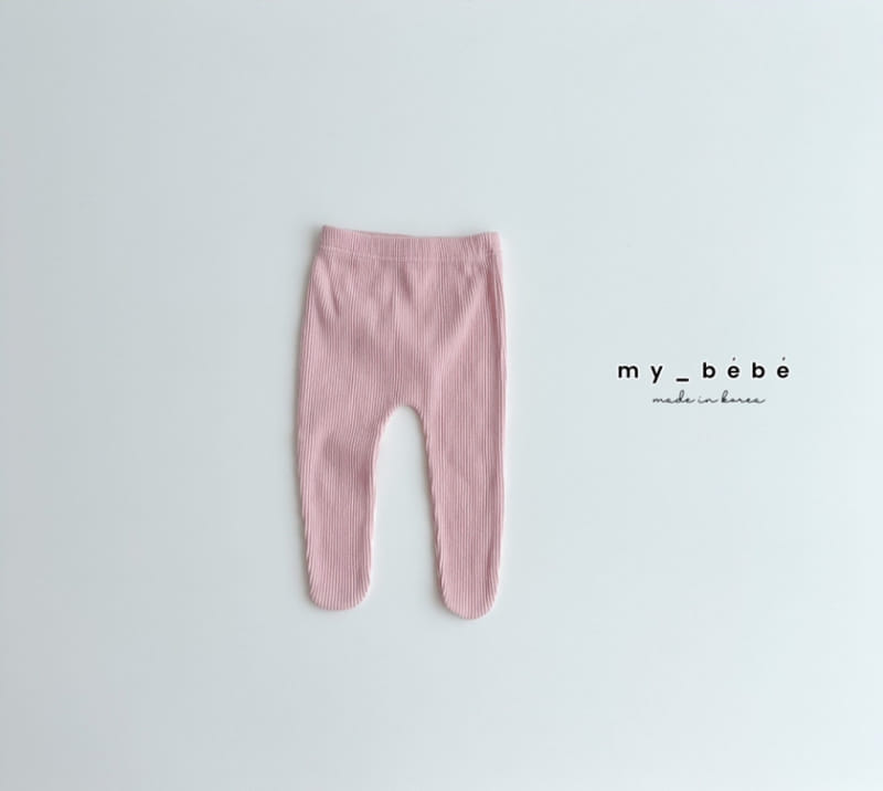 My Bebe - Korean Baby Fashion - #babyfever - Rib Foot Leggings - 6