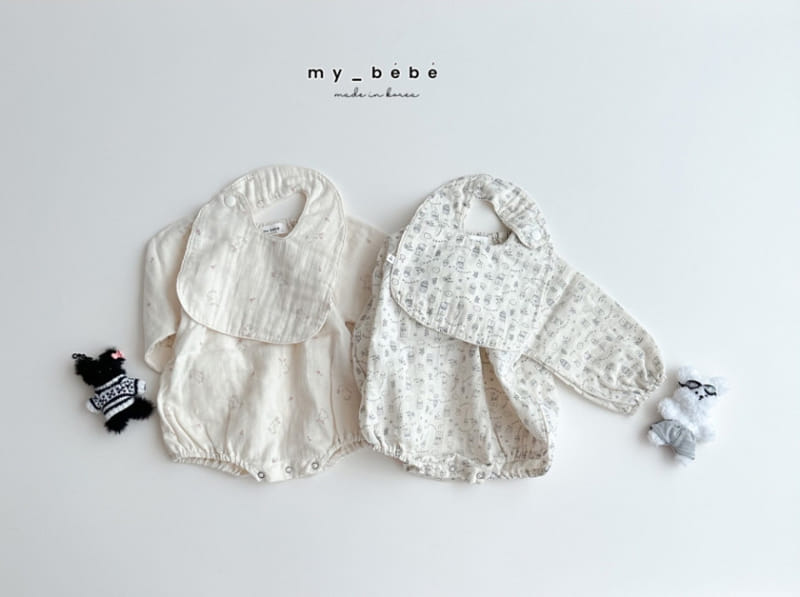 My Bebe - Korean Baby Fashion - #babyfever - Bib Body Suit Set