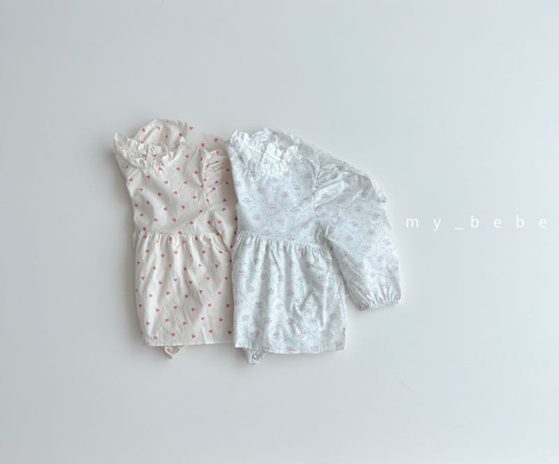 My Bebe - Korean Baby Fashion - #babyfever - Bom Bom One-Piece Body Suit - 3