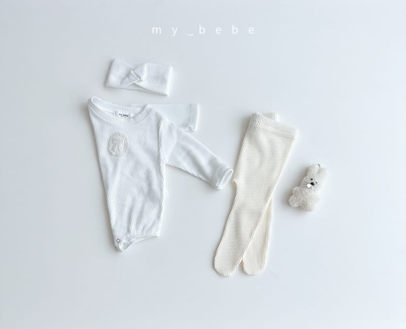 My Bebe - Korean Baby Fashion - #babygirlfashion - Lace Basic Body Suit - 5