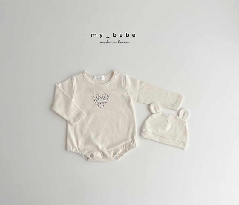 My Bebe - Korean Baby Fashion - #babylifestyle - Bear Hat Body Suit - 5