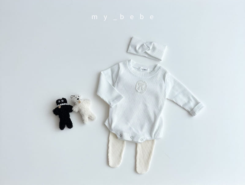 My Bebe - Korean Baby Fashion - #babylifestyle - Lace Basic Body Suit - 6