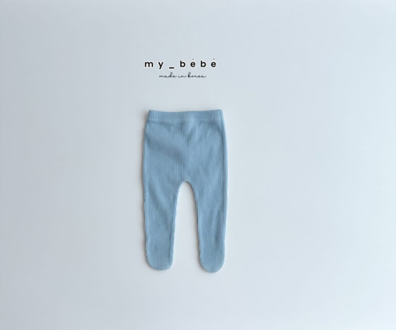 My Bebe - Korean Baby Fashion - #babyoninstagram - Rib Foot Leggings - 9