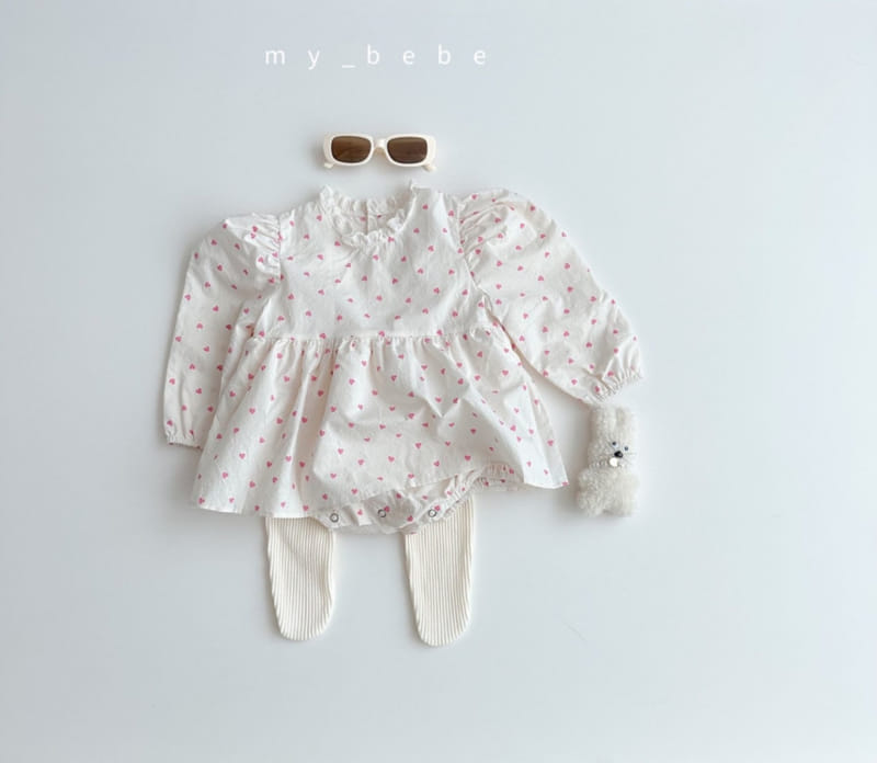 My Bebe - Korean Baby Fashion - #babyootd - Bom Bom One-Piece Body Suit - 7