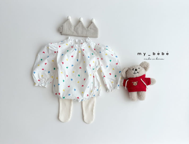 My Bebe - Korean Baby Fashion - #babyoutfit - Spring Picnic Body Suit - 11