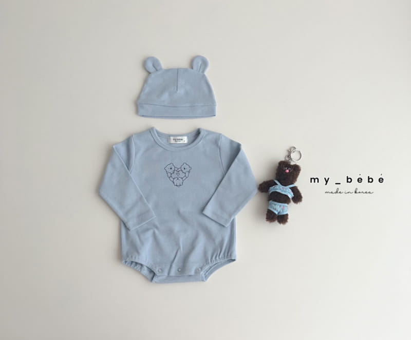 My Bebe - Korean Baby Fashion - #babyoutfit - Bear Hat Body Suit - 9