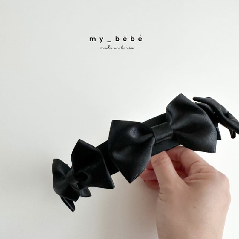 My Bebe - Korean Baby Fashion - #babyoutfit - Ribbon Ribbon Hair Band - 2