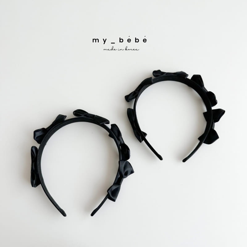 My Bebe - Korean Baby Fashion - #babyoutfit - Ribbon Ribbon Hair Band - 3
