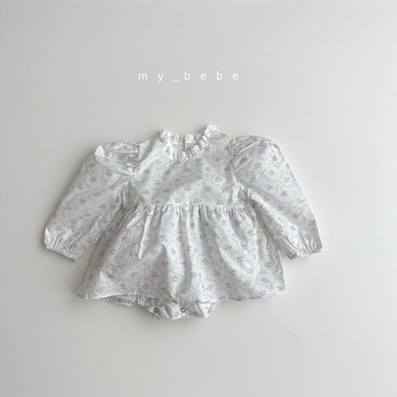 My Bebe - Korean Baby Fashion - #babyoutfit - Bom Bom One-Piece Body Suit - 9
