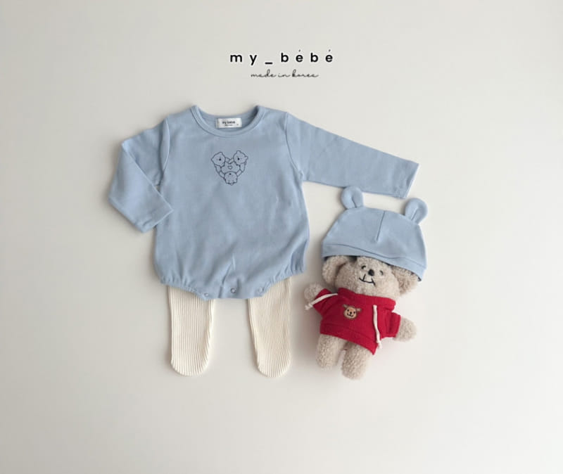 My Bebe - Korean Baby Fashion - #babywear - Bear Hat Body Suit - 10