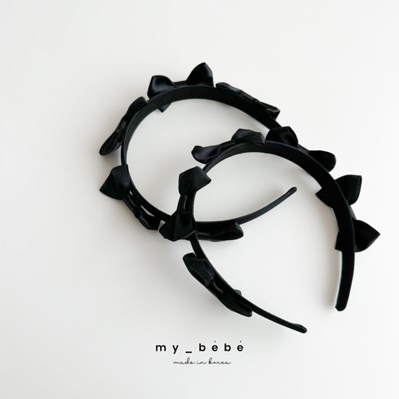 My Bebe - Korean Baby Fashion - #babyoutfit - Ribbon Ribbon Hair Band - 4