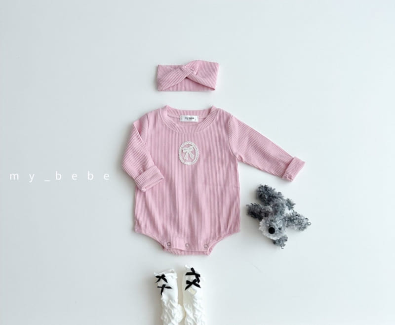 My Bebe - Korean Baby Fashion - #babywear - Lace Basic Body Suit - 11
