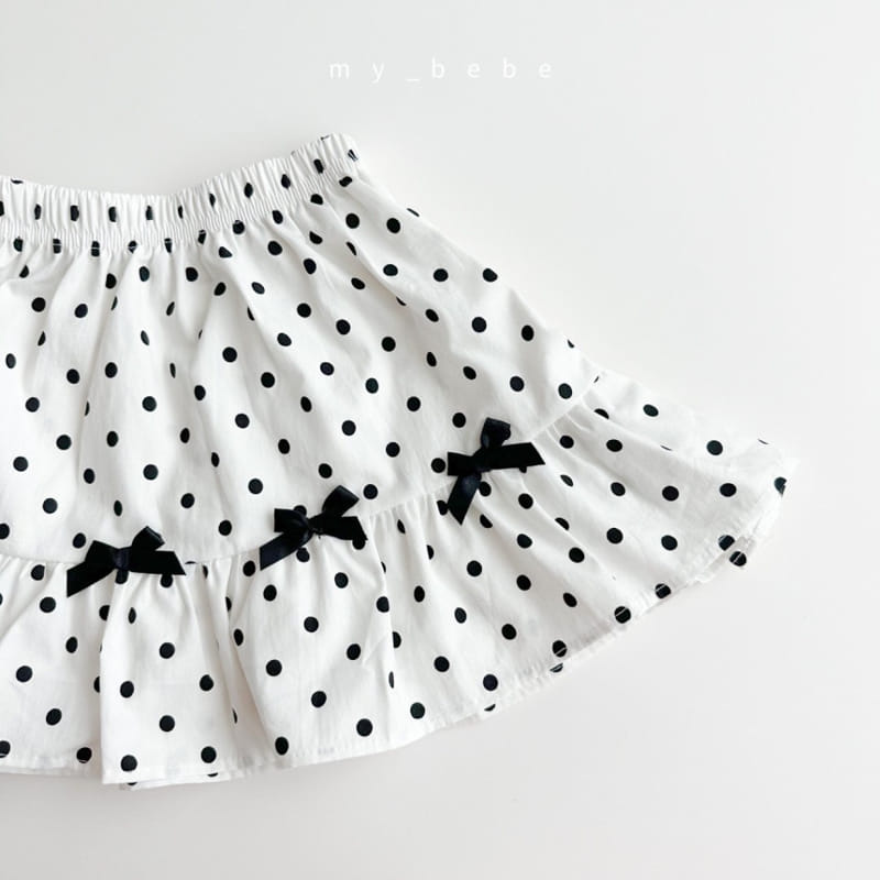 My Bebe - Korean Children Fashion - #Kfashion4kids - Kan Kan Ribbon Skirt - 6