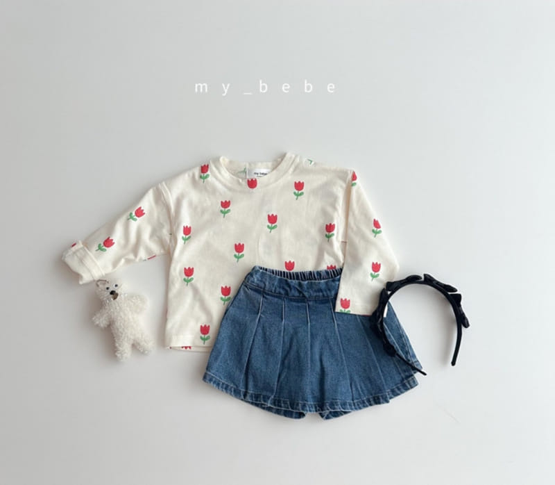 My Bebe - Korean Children Fashion - #childofig - Single Long Sleeve Tee - 8