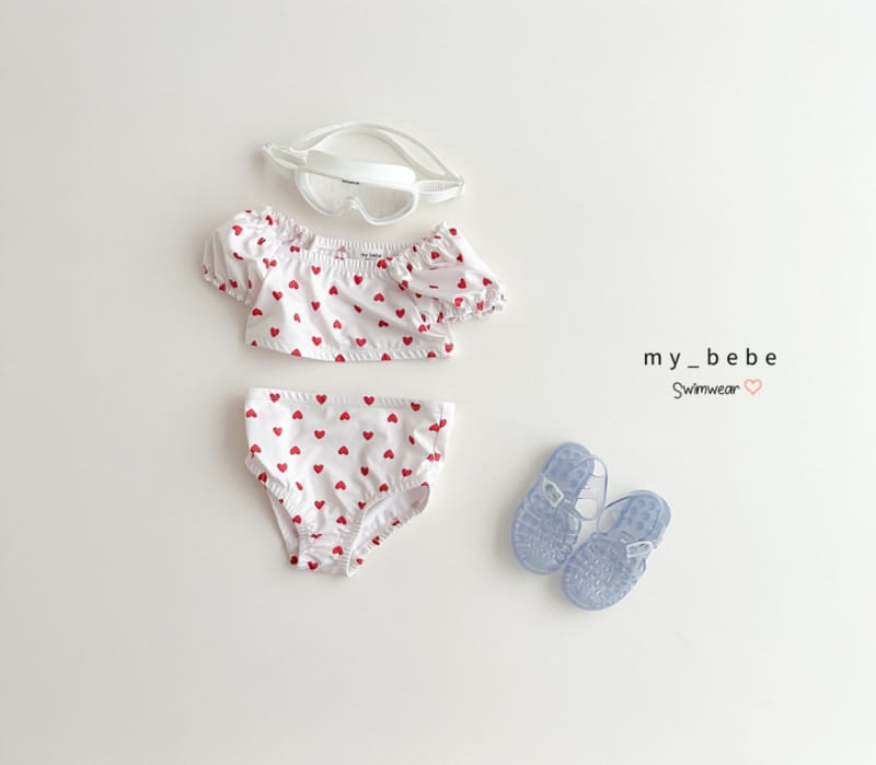 My Bebe - Korean Children Fashion - #childofig - Bikini Shirring Swimsuit - 6