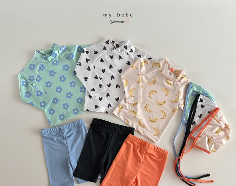 My Bebe - Korean Children Fashion - #childofig - Heart Rash Guard - 5