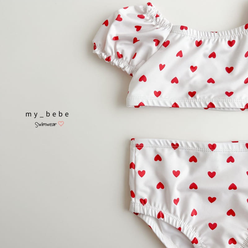 My Bebe - Korean Children Fashion - #childrensboutique - Bikini Shirring Swimsuit - 7