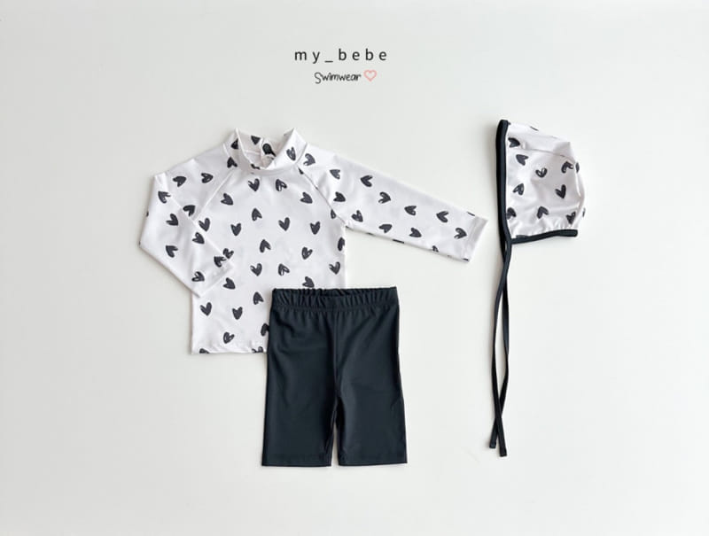 My Bebe - Korean Children Fashion - #childrensboutique - Heart Rash Guard - 6