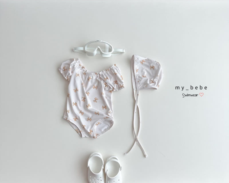 My Bebe - Korean Children Fashion - #childrensboutique - Shirring Swimsuit - 5