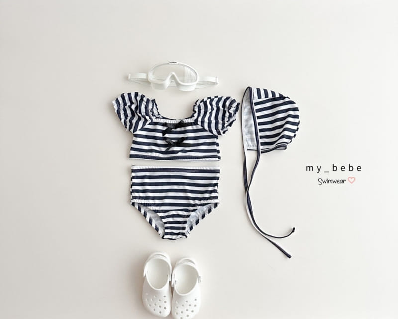 My Bebe - Korean Children Fashion - #designkidswear - Bikini Shirring Swimsuit - 8