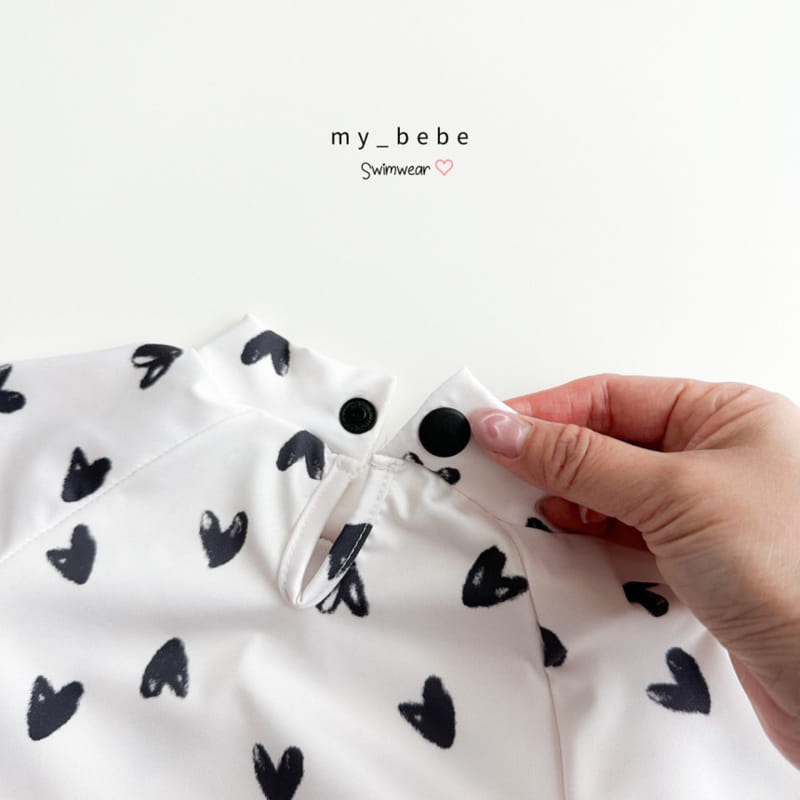 My Bebe - Korean Children Fashion - #designkidswear - Heart Rash Guard - 7