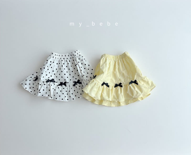 My Bebe - Korean Children Fashion - #discoveringself - Kan Kan Ribbon Skirt