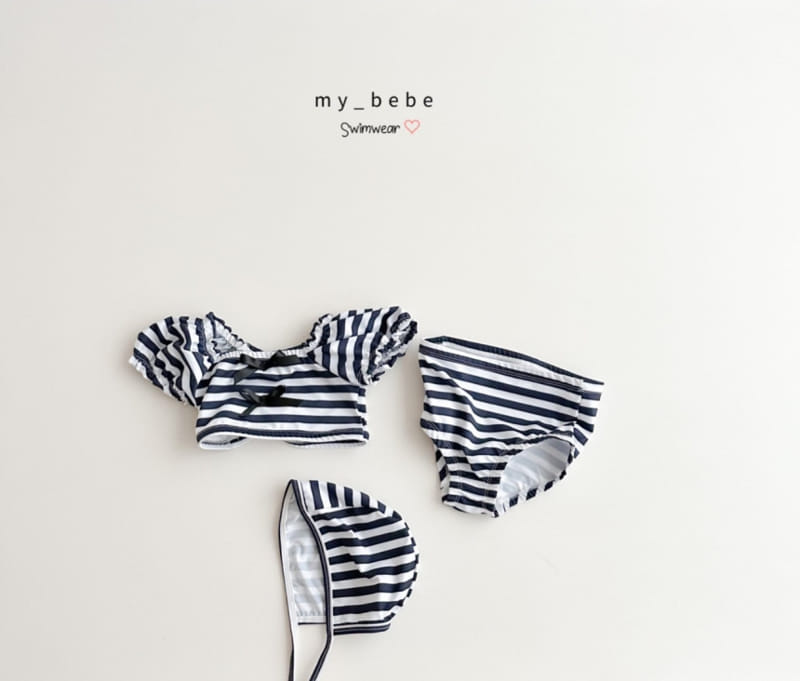 My Bebe - Korean Children Fashion - #discoveringself - Bikini Shirring Swimsuit - 9