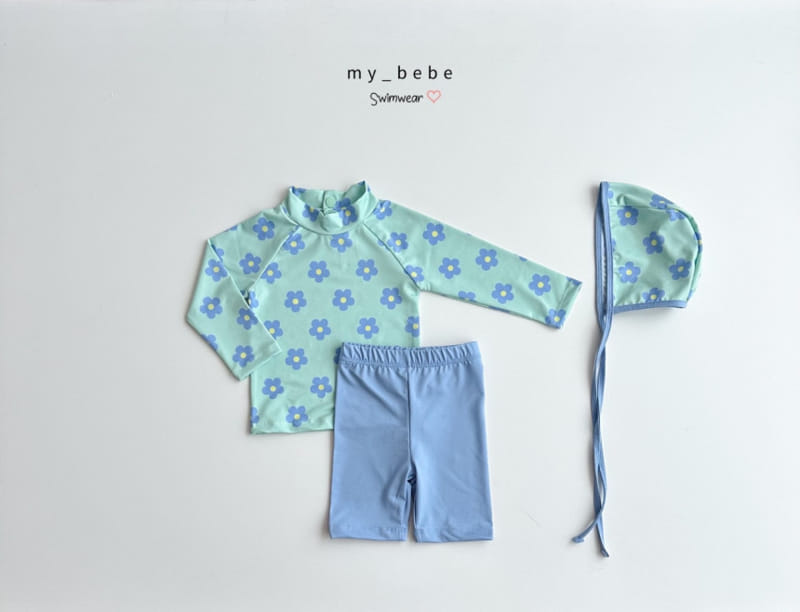 My Bebe - Korean Children Fashion - #kidsshorts - Heart Rash Guard - 10