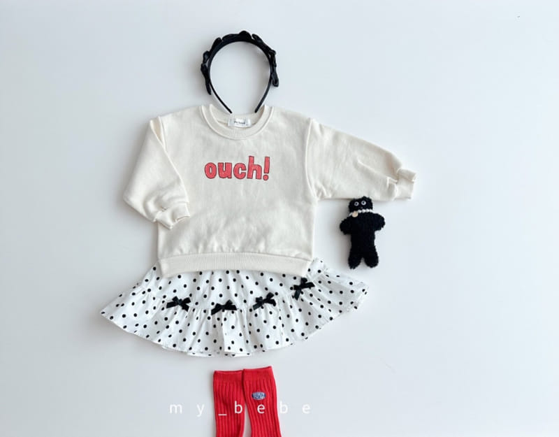 My Bebe - Korean Children Fashion - #kidzfashiontrend - Kan Kan Ribbon Skirt - 5