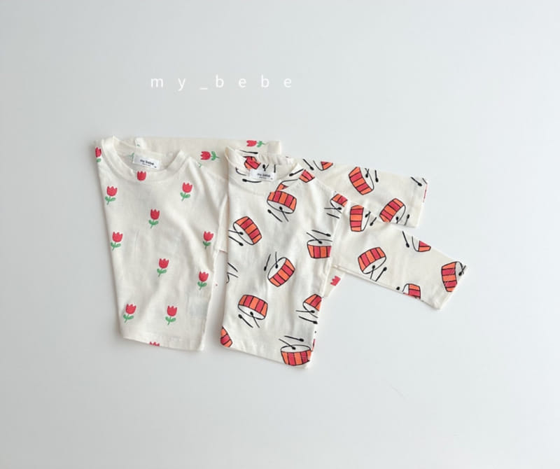 My Bebe - Korean Children Fashion - #kidzfashiontrend - Single Long Sleeve Tee - 2