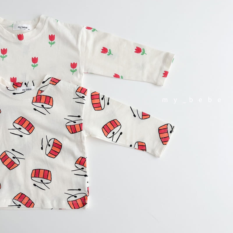 My Bebe - Korean Children Fashion - #Kfashion4kids - Single Long Sleeve Tee - 4