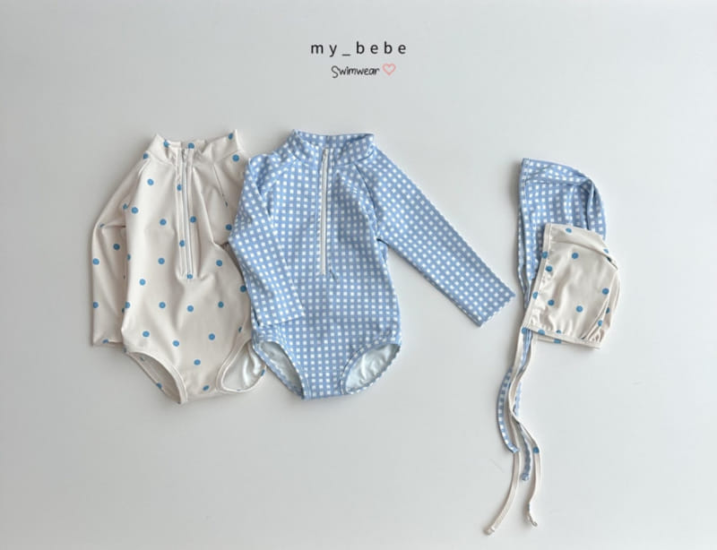 My Bebe - Korean Children Fashion - #littlefashionista - Basic Zipper Rash Guard - 2