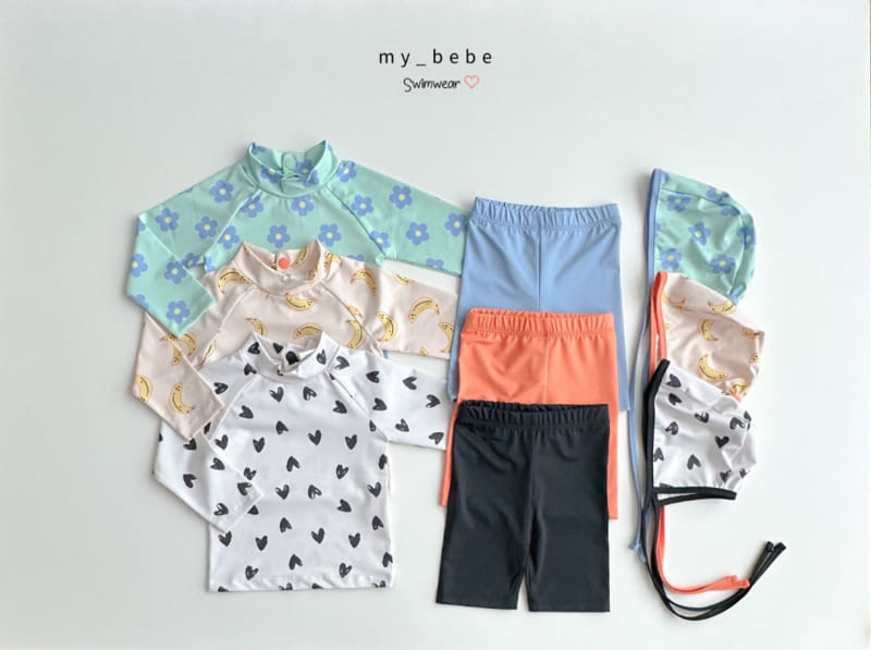 My Bebe - Korean Children Fashion - #magicofchildhood - Heart Rash Guard