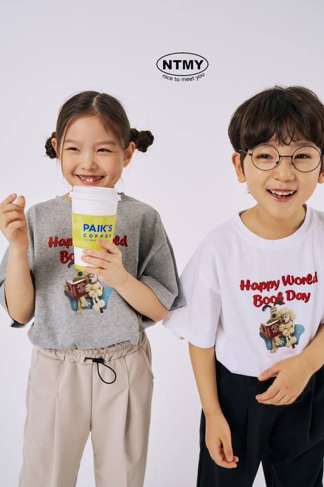 Nice To Meet You - Korean Children Fashion - #designkidswear - Happy Grommet Tee - 4