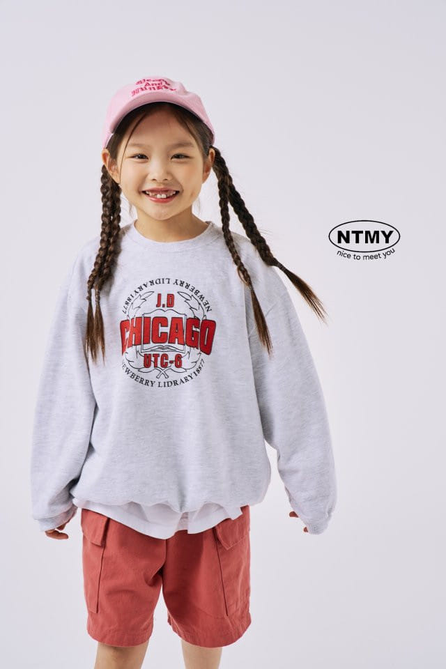 Nice To Meet You - Korean Children Fashion - #kidsshorts - Chicago Sweatshirt - 7