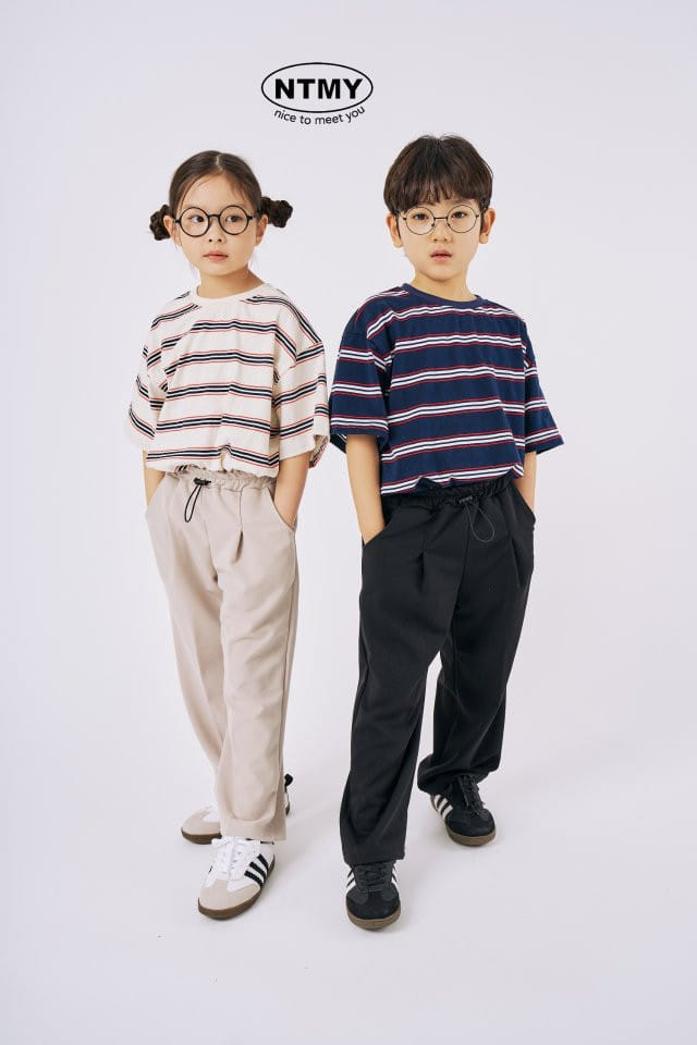 Nice To Meet You - Korean Children Fashion - #kidsshorts - Benz String Pants - 3