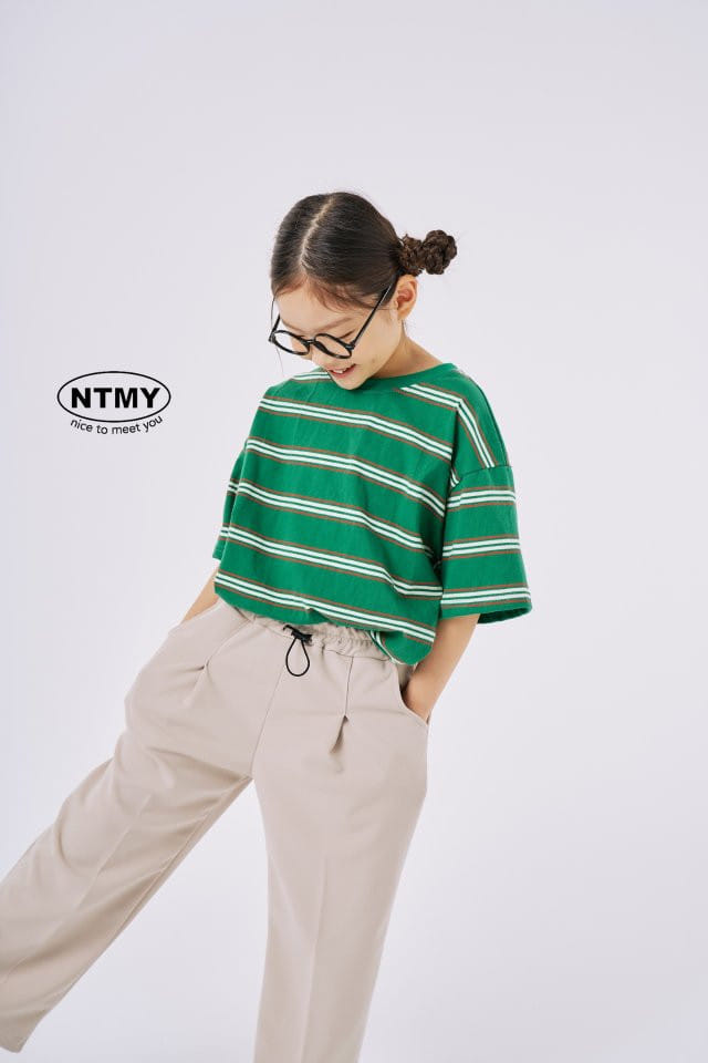 Nice To Meet You - Korean Children Fashion - #kidsshorts - Benz String Pants - 4